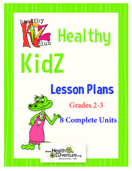 Preview of Health Education  Lesson Plan Bundle Grades 2-3