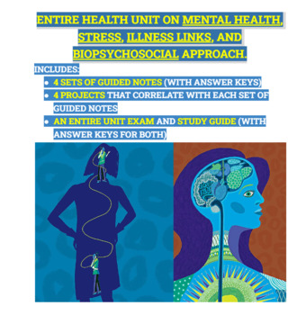 Preview of Health ENTIRE UNIT on Mental Health: Guided Notes, Projects, Exam etc.