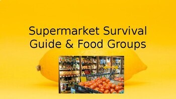 Preview of Health Education - Food Choices (Diet) in Grocery Store or Supermarket