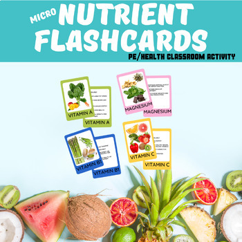 Preview of Health Education Nutrients: Vitamins and Minerals FLASHCARDS