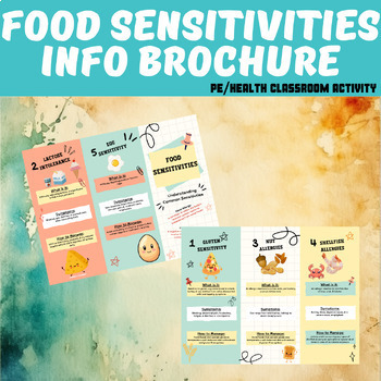 Preview of Health Education Nutrition: Food Sensitivities Informational Brochure