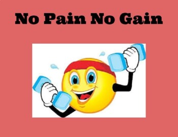 Preview of Health/Fitness PBL Unit "No Pain No Gain"