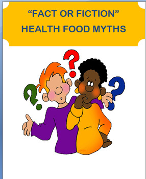 Preview of Nutrition- "Food Myths- Fact or Fiction", CDC Health Standard 3