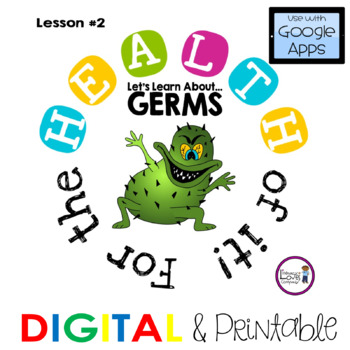 Preview of Health: GERMS  >>Printable and Digital with Google Slides