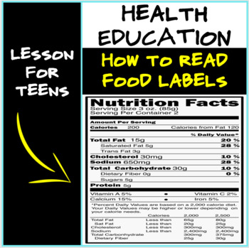 Reading Food Labels - Purdue Extension Nutrition Education Program