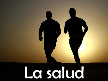Preview of Health (La Salud) Vocabulary Power Point in Spanish (46 slides)