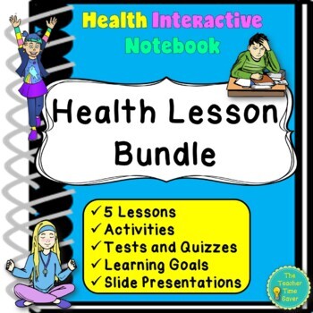 Preview of Social Emotional Learning Health Bundle - SEL Health Interactive Notebook