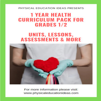 Preview of NO PREP Health Lesson Plans | Complete 1 Year Bundle (Grades 1 & 2)