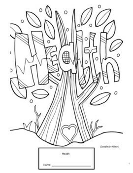 Preview of Health Middle School Workbook Health Lessons!
