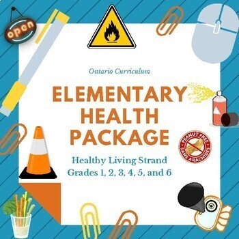 Preview of Health - Ontario Healthy Living Elementary Bundle - Grades 1, 2, 3, 4, 5, and 6