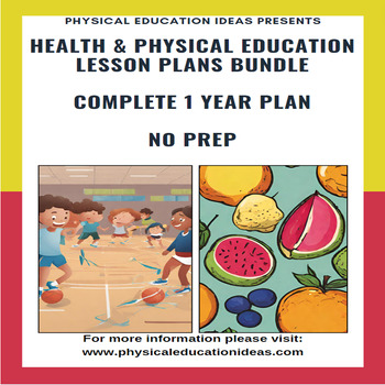 Preview of HUGE 5 & 6 Health & Physical Education Lesson Plans | Complete 1 Year Bundle