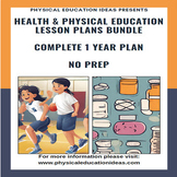 Health & PE Lessons, Assessments & more | Full Year Bundle