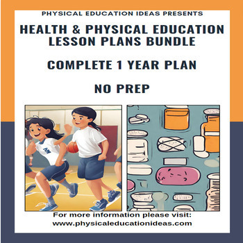 Preview of BIG K - 6 Physical Education & Health Unit Plans | 1 Year Cycle | Lessons & more