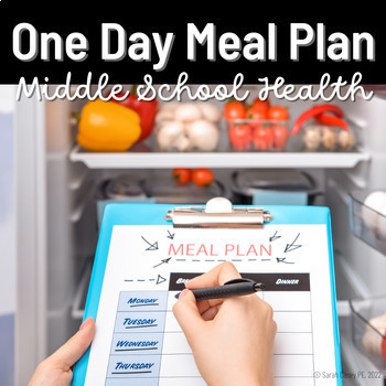Preview of Health & PE Nutrition Project: One-Day Meal Plan - Build a Healthy Diet