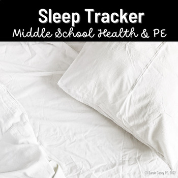 Preview of Health & Personal Wellness Healthy Habits Activity: Sleep Tracker