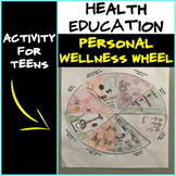 Health- Personal Wellness Wheel Activity- Health Lesson for Teens