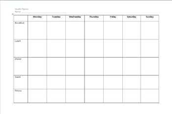 Health Planner by Geek Educational | TPT