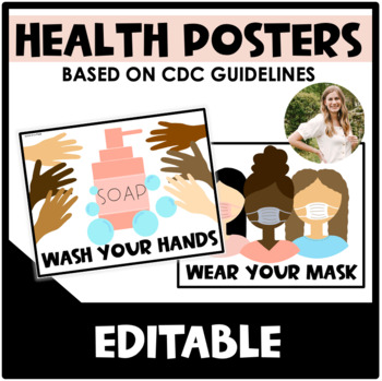 Preview of Health Posters | CDC Guidelines - Spanish, French, & German Versions Included!