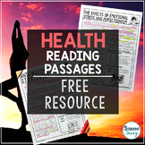 Health Reading Passages Mental Health Free Resource Compre