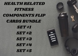 Health Related Fitness Components Flip Cards Bundle--Digit