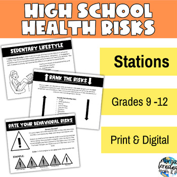 Preview of Health Risks Lesson- High School Health Stations