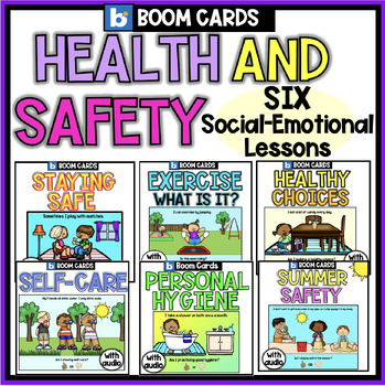 Preview of Health & Safety | Boom Cards | Social Emotional Learning | Healthy Habits |