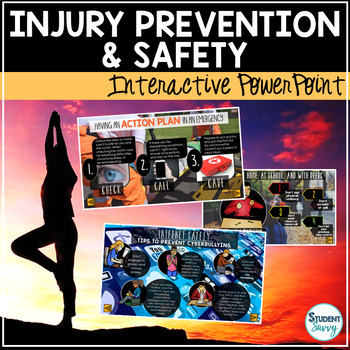 Preview of Health: Safety and Injury Prevention Interactive PowerPoint - Google Slides