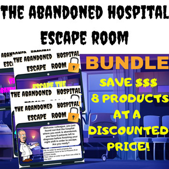 Preview of Health Science Digital Escape Room BUNDLE: Solving Medical Cases