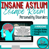 Health Science Digital Escape Room- Personality Disorders