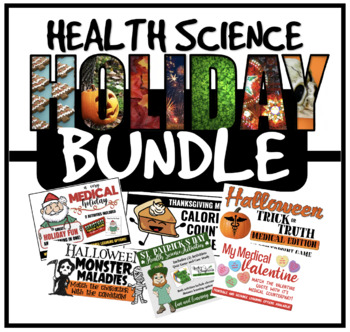 Preview of Health Science Holiday Bundle! Fun Activities to celebrate the Seasons!