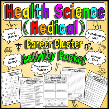 Preview of Health Science (Medical) Career Cluster- Activity Packet