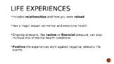 Health Science Unit Slides - Mental and Emotional Health