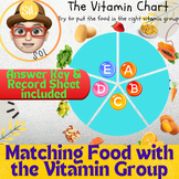 Health Science | Vitamin Chart for Food | Matching Activit