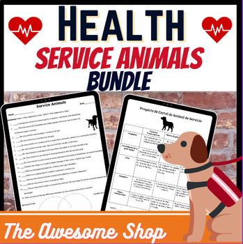 Preview of Health Service Animals Bundle Vet Tech and Animal Science