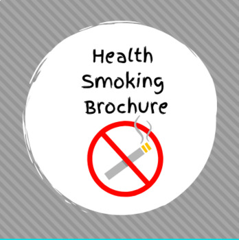 Preview of Health Smoking Brochure with Rubric