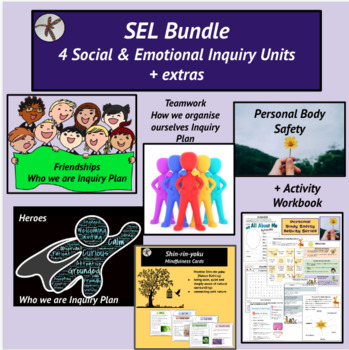 Preview of Health & Social/Emotional Learning Bundle - 4 Inquiry Plans - Social Studies