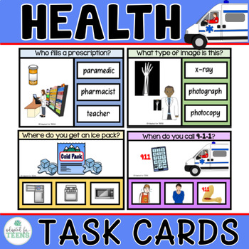 Preview of Health Task Cards for Special Education