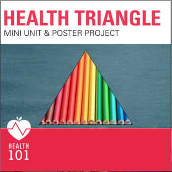 Preview of The Health Triangle Lesson/Project- Basic Health | Physical, Mental and Social