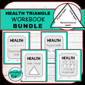 Preview of Health Triangle Workbook With Slides Bundle