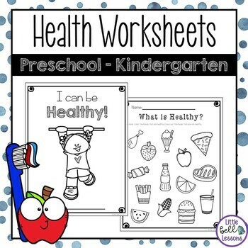 Preview of Health Unit Activities - Printables and Worksheets for Preschool & Kindergarten