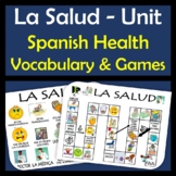 Health Vocabulary Activities & Games Unit in Spanish (La Salud)