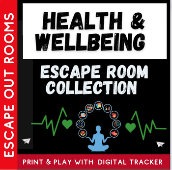 Preview of Health & Wellbeing & Healthy Lifestyles Escape Rooms & Activities for Teens