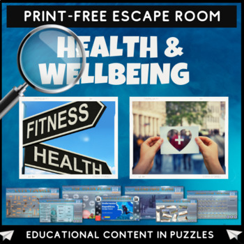 Preview of Health & Wellbeing Quiz Escape Room