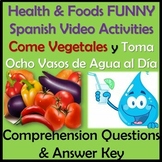 Health and Foods Funny Video Activities in Spanish