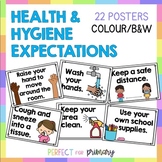 Health and Hygiene Expectations - 22 Posters - Colour and B&W