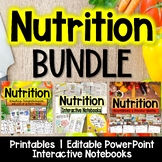 Health and Nutrition Bundle | Activities, Interactive Note