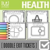 Health and Nutrition Exit Tickets | Science Exit Slip | Wa