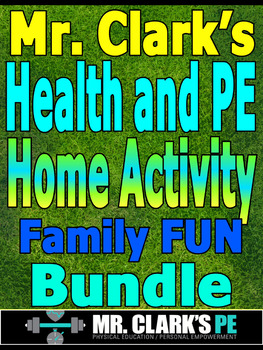Preview of Distance Learning Health and Physical Education Family Fun Home Bundle