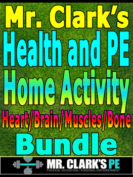 Preview of Distance Learning Health/Physical Education Heart, Brain, Muscle, Bones Bundle