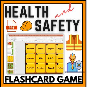 Preview of Health and Safety Workplace fun interactive vocabulary game / quiz